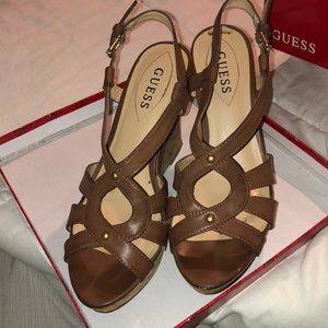 Still in the box Guess Wedge Sandals size 7.5